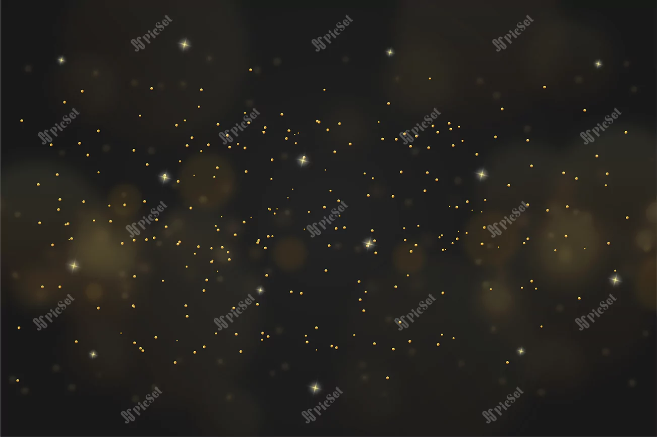 golden background with golden particles / پس زمینه طلایی با ذرات طلایی