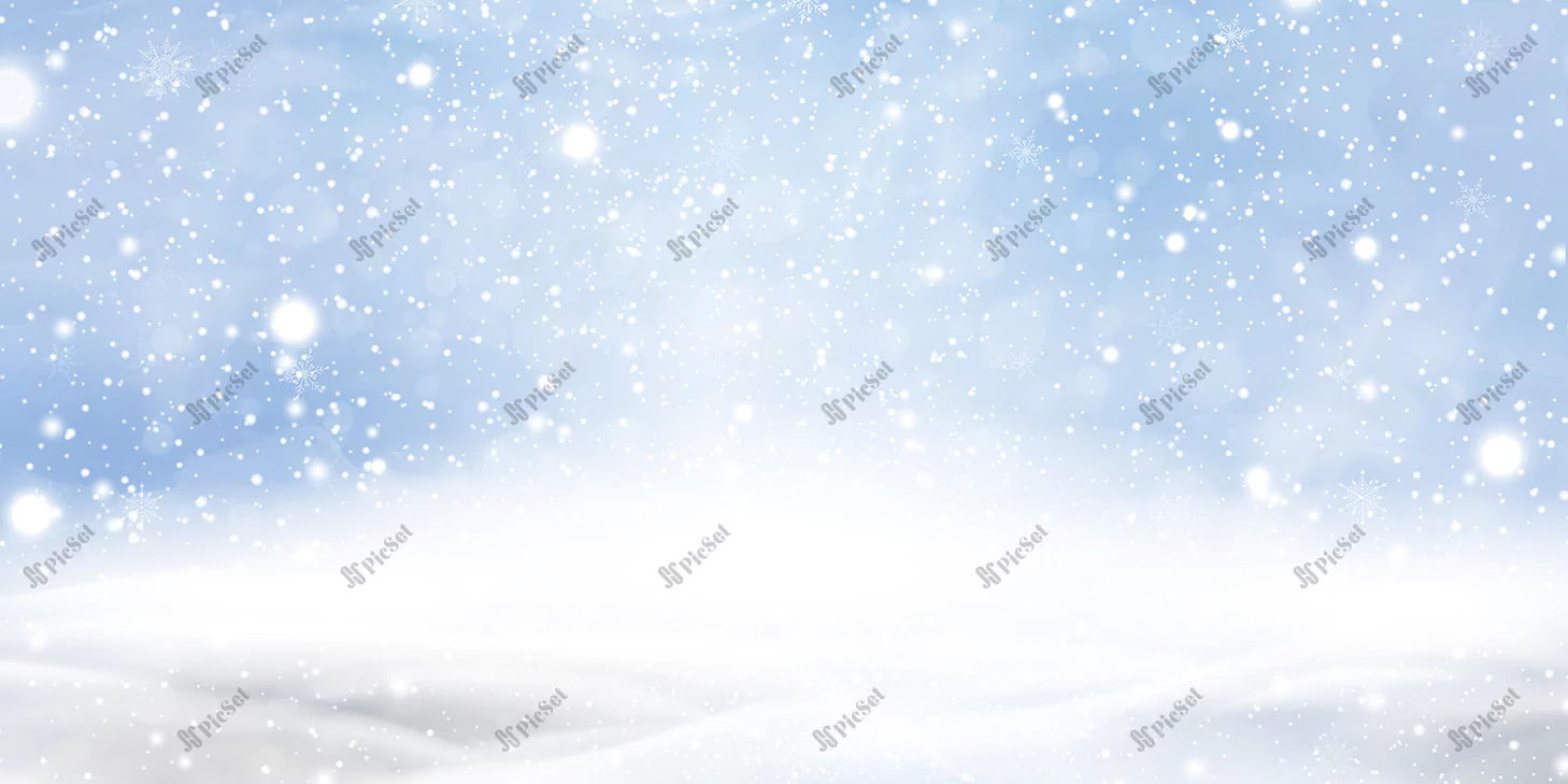 natural winter christmas background with blue sky heavy snowfall snowflakes different shapes forms snowdrifts winter landscape with falling christmas shining beautiful snow / پس زمینه، بگراند کریسمس زمستانی، آسمان آبی با بارش برف 