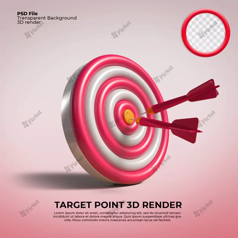 3d render target point archery / تیراندازی با کمان نقطه هدف سه بعدی