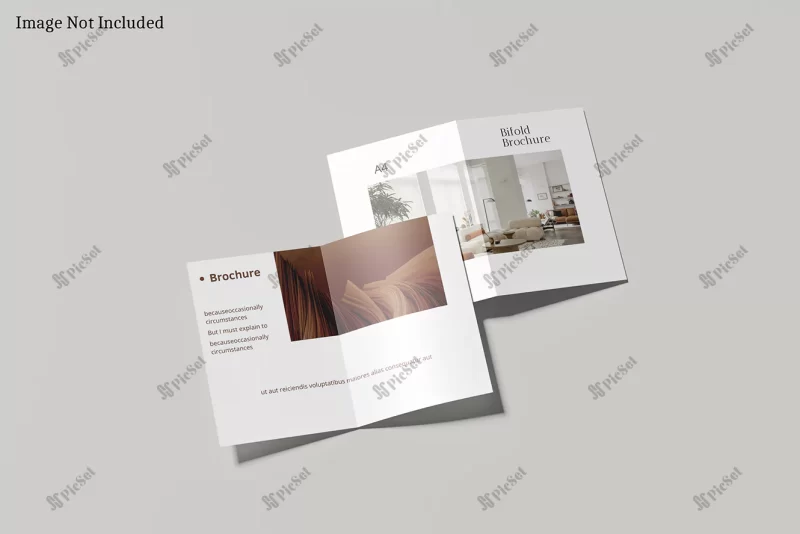 bi fold brochure mockup a4 / موکاپ بروشور دو لت