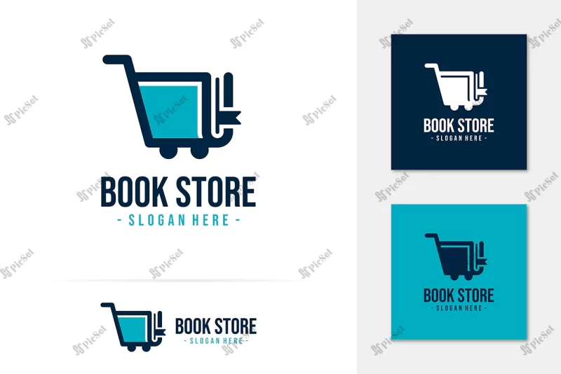 book store logo vector / لوگوی کتابفروشی
