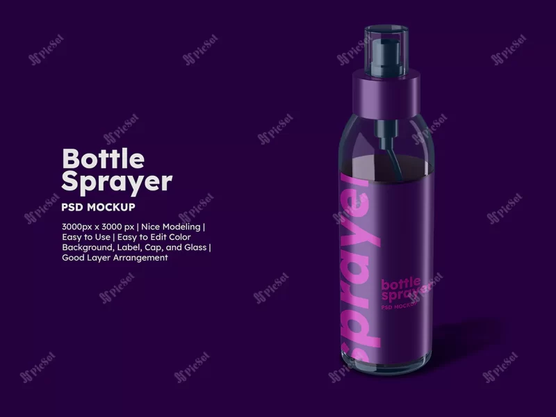bottle sprayer mockup_456052 374 / موکاپ بطری اسپری