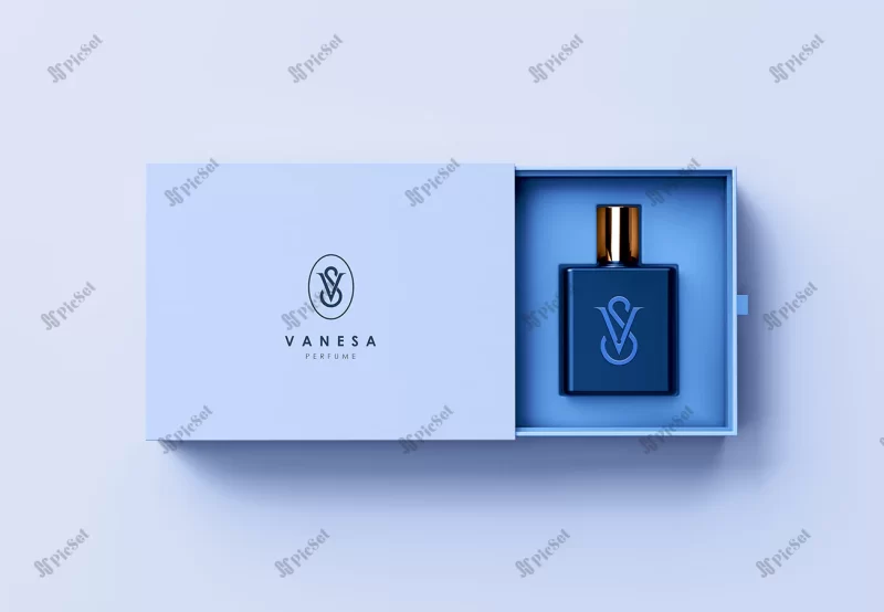 box perfume packaging mockup design / موکاپ جعبه طرح بسته بندی عطر