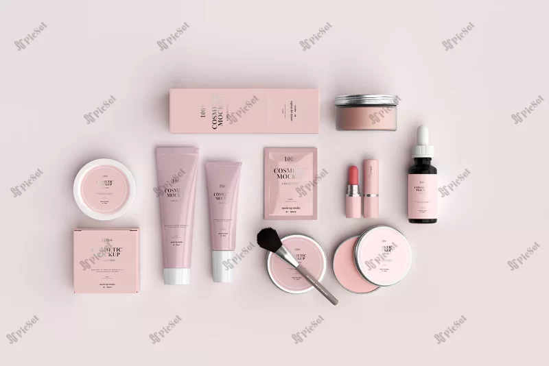 cosmetic product mockups / موکاپ محصولات آرایشی و بهداشتی برندینگ