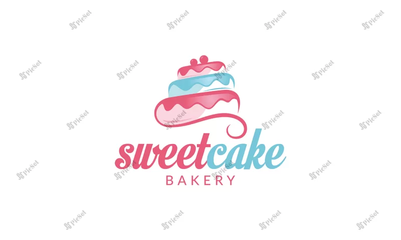 cupcake logo sweet cake logo cake shop logo cake bakery logo vector logo template / لوگوی کیک شیرینی فروشگاه، کیک نانوایی