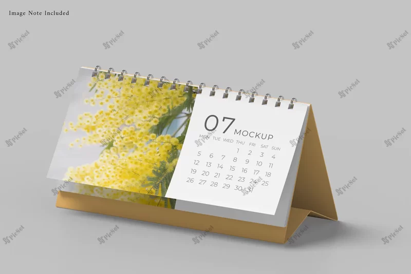 desk calendar mockup / موکاپ تقویم رومیزی