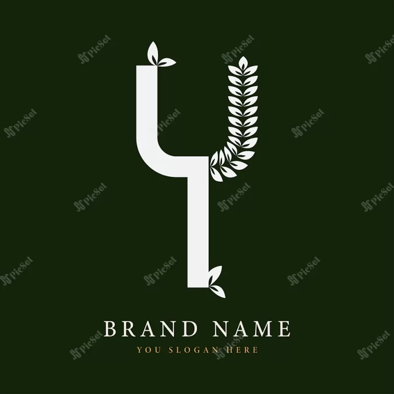 elegant letter initial y logo creative concept / لوگوی خلاقانه حرف y