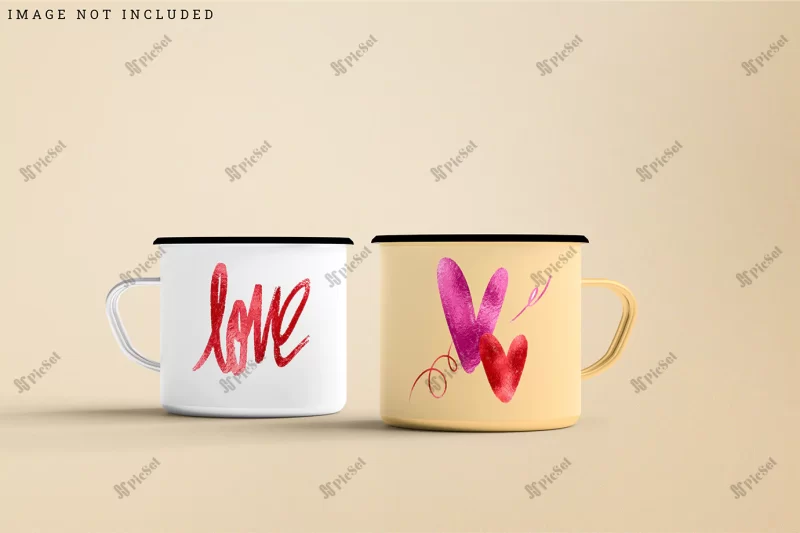 enamel mug mockup / موکاپ لیوان، فنجان