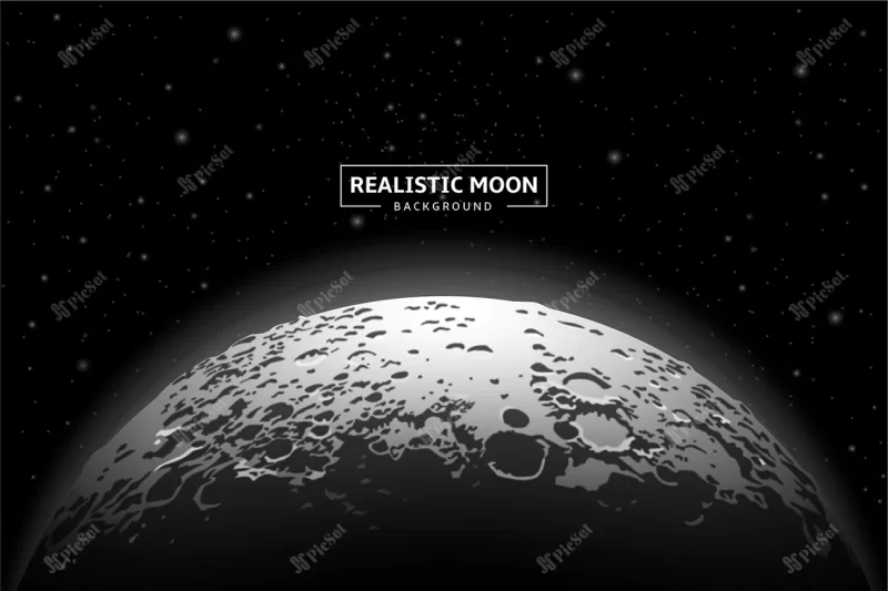 fantastic moon background realistic design / پس زمینه ماه فوق العاده