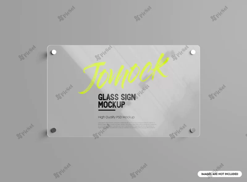 glass sign mockup / موکاپ تابلو شیشه ای