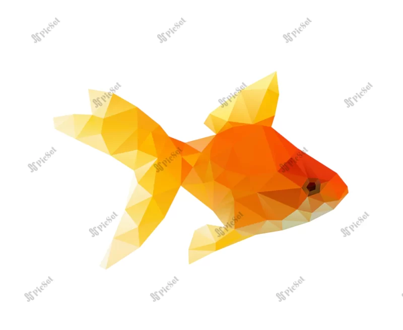goldfish low polygon / ماهی قرمز چند ضلعی