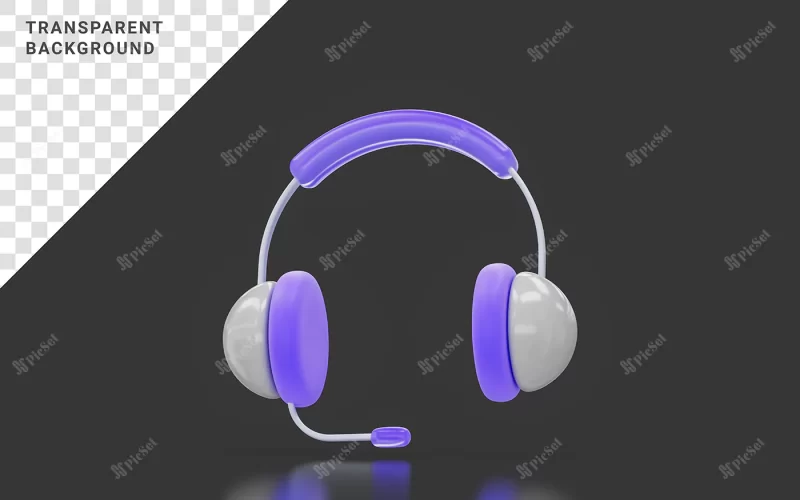 headphone sing minimalistic look dark background 3d render concept listening audio song / هدفون سه بعدی آواز مینیمالیستی گوش دادن به آهنگ صوتی