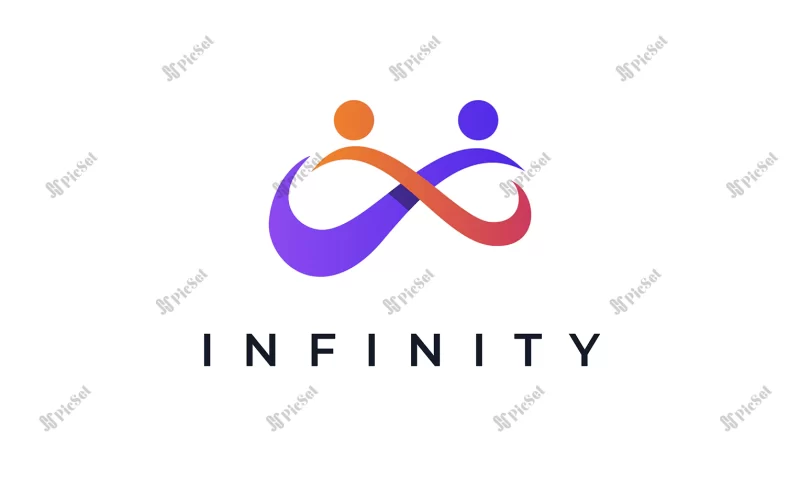 infinity fitness logo / لوگوی ورزش تناسب اندام بی نهایت