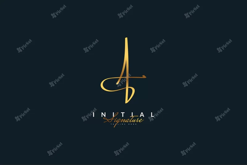 GM Luxury vector initial logo, handwriting logo of initial signature,  wedding, fashion, jewerly, boutique, floral and botanical with creative  template for any company or business. Stock Vector