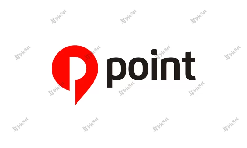 initial p point logo / لوگو حرف p و لوکیشن 