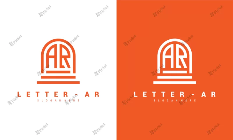 letter ar logo icon design template premium vector premium vector / لوگو با حرف a و r