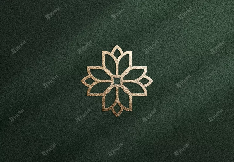 logo mockup design luxury gold / موکاپ لوگو طلایی لوکس