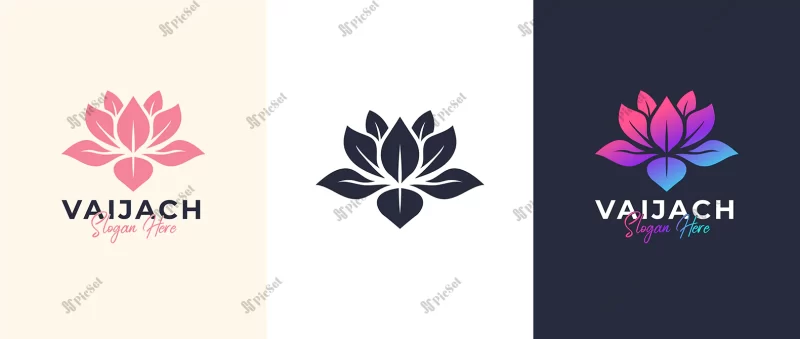 lotus logo design / لوگوی نیلوفر آبی