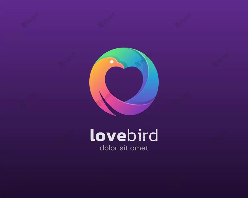 love bird logo / لوگوی پرنده عشق