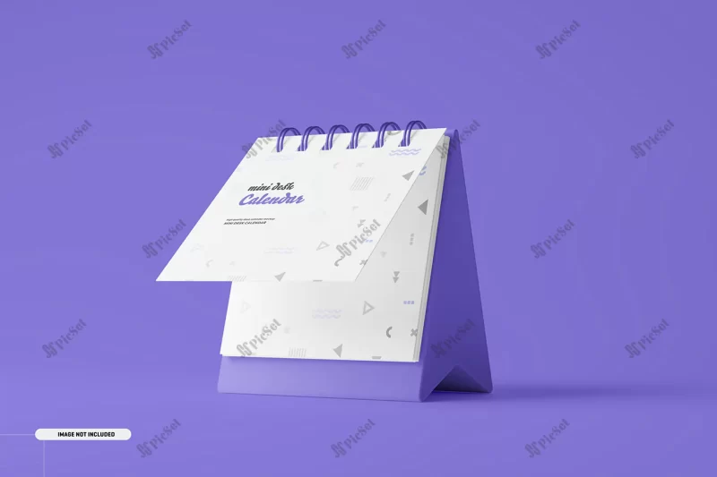 mini desk calendar mockup / موکاپ تقویم رومیزی مربعی