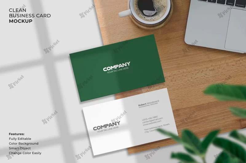 modern clean business card mockup / موکاپ کارت ویزیت