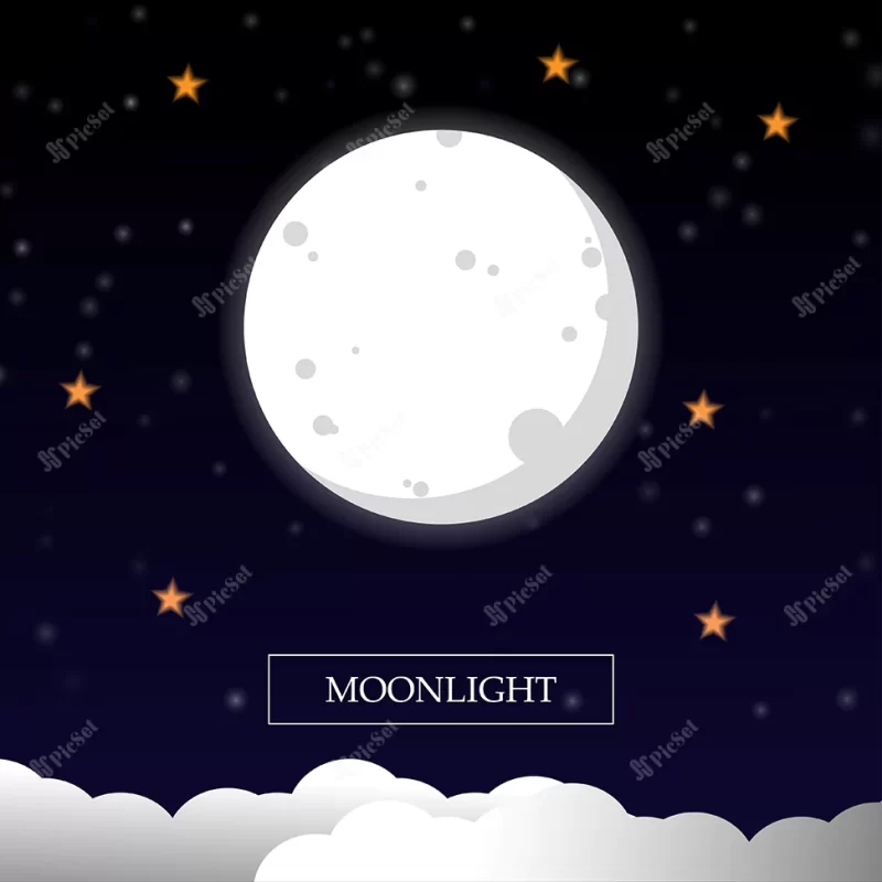 moon star night sky / ستاره ماه آسمان شب