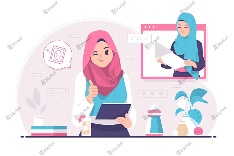 online islamic courses / دوره های آنلاین اسلامی، زن با حجاب و مسلمان