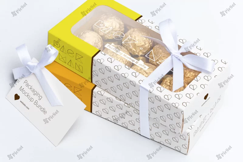 packaging mock up design / موکاپ بسته شکلات