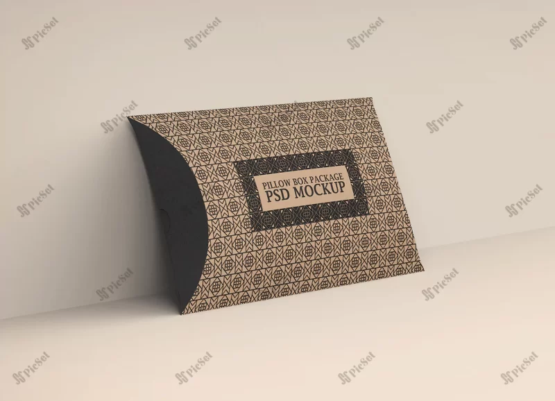 pillow box packaging mockup / موکاپ جعبه بسته بندی بالش