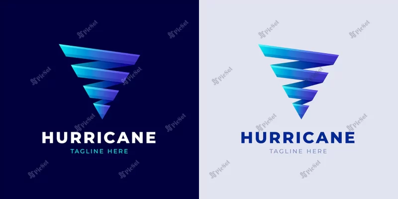 professional hurricane logo template / لوگوی طوفان