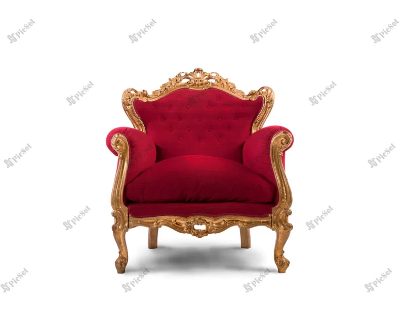 red gold luxury armchair / صندلی راحتی مبل لوکس طلای قرمز