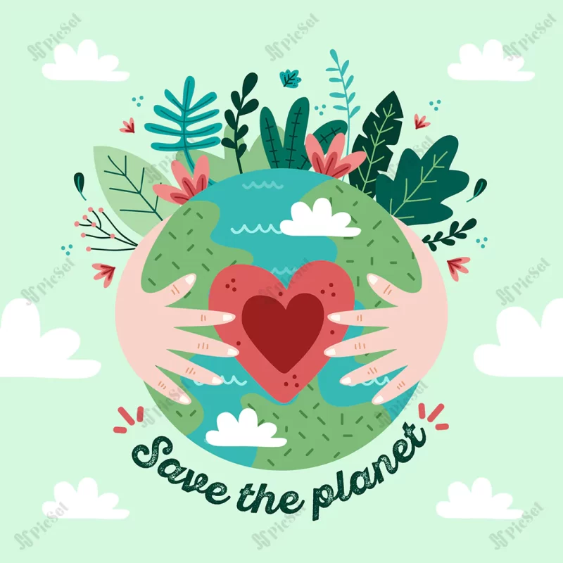 save planet concept / نگهداری از سیاره زمین با گیاه و درخت