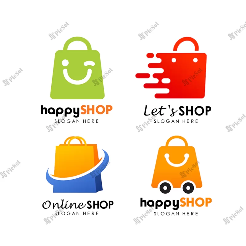 shopping store logo design vector / لوگو فروشگاه، سبد خرید