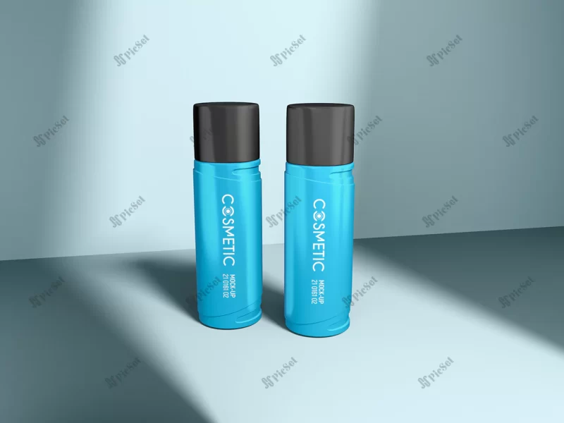 skin toner cosmetic bottle packaging mockup / موکاپ بطری لوازم آرایشی تونر پوست