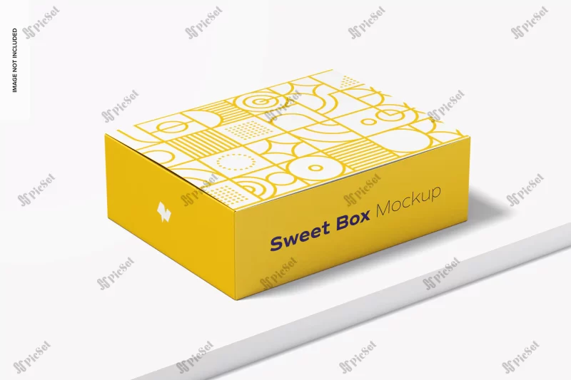 sweet box mockup / موکاپ جعبه شیرینی و بیسکویت