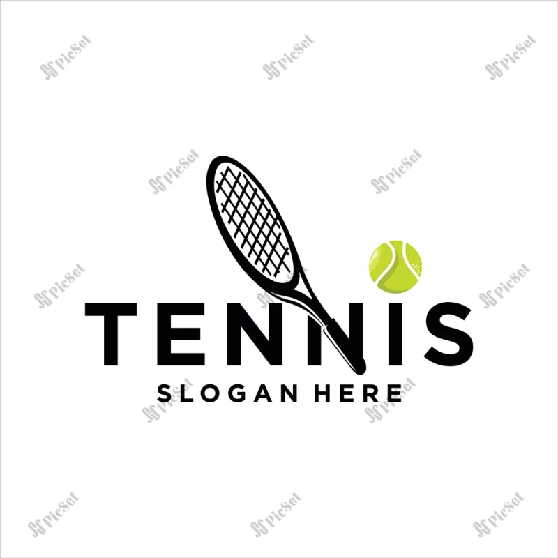 tennis logo design template / لوگو تنیس ورزشی