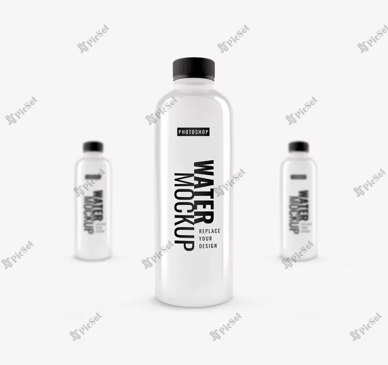 water bottle mockup 3d rendering / موکاپ بطری آب