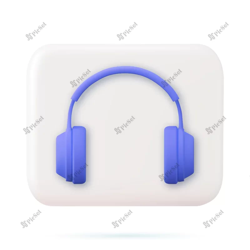 3d headphones icon / هدفون سه بعدی