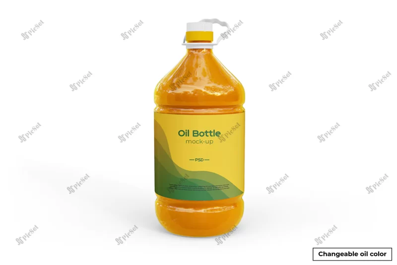 3d oil bottle mockup / موکاپ بطری روغن سه بعدی