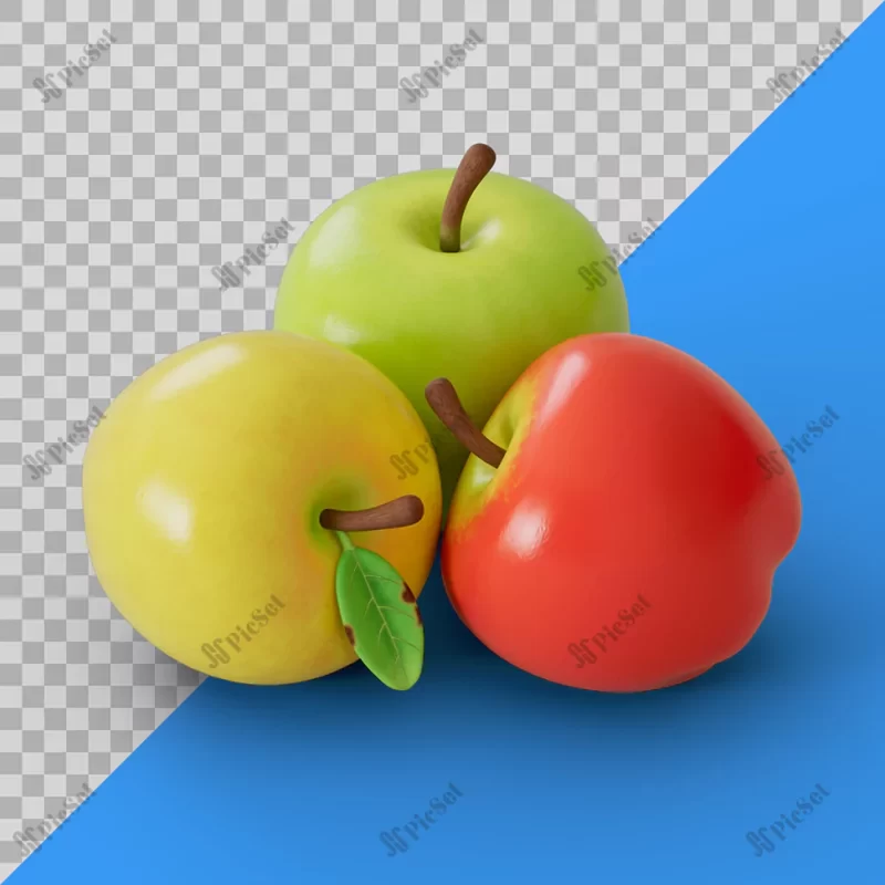 3d stylized delicious apples / سیب های خوشمزه سه بعدی