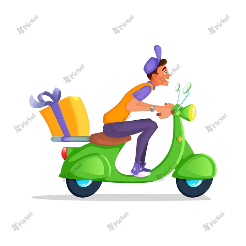 delivery boy ride scooter motorcycle service order worldwide shipping fast free transport / تحویل سریع خدمات با موتور سیکلت ارسال سفارش به سراسر جهان حمل و نقل رایگان سریع