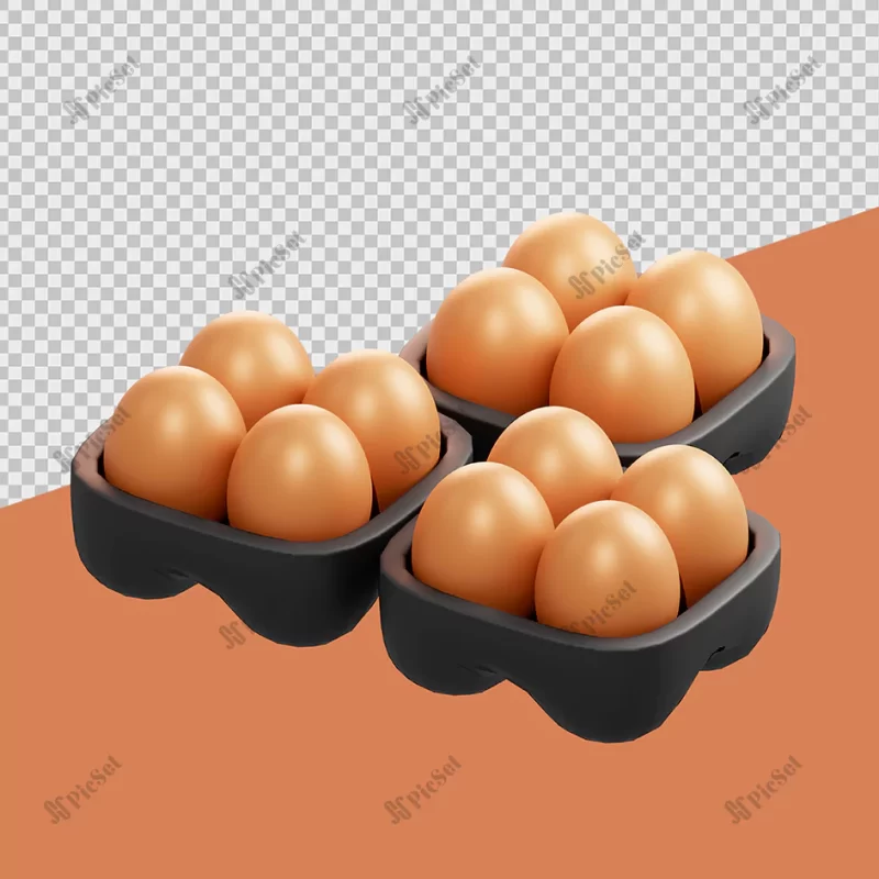 egg tray 3d medical illustrations / بسته تخم مرغ سه بعدی