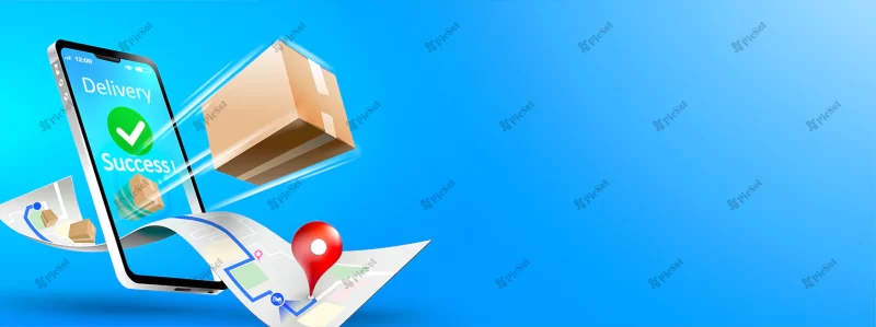 fast respond delivery package shipping mobile smartphone / پاسخ سریع تحویل بسته حمل و نقل با گوشی های هوشمند موبایل تلفن همراه روی نقشه و لوکیشن