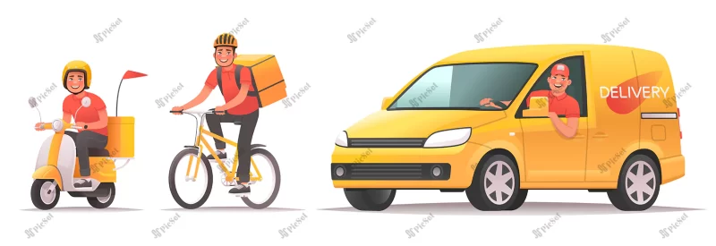 food goods delivery service online ordering tracking mobile application courier rides scooter / خدمات تحویل کالاهای غذایی آنلاین سفارش ردیابی اپلیکیشن موبایل با دوچرخه و پیک موتوری