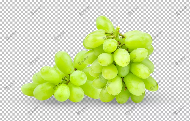 green grape isolated alpha layer / میوه انگور سبز