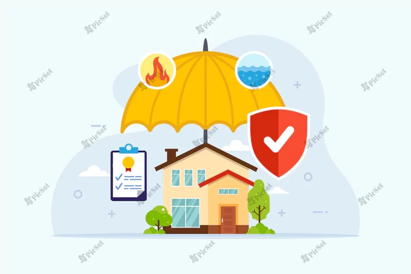 home insurance with umbrella protection / بیمه خانه با محافظ چتر