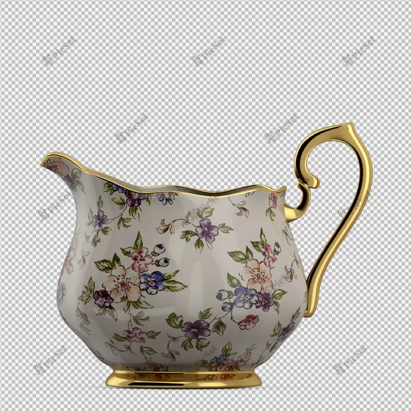 isometric jug 3d render_28315 5048 01 / کوزه، ظرف سس، ظرف طرحدار، ظرف قدیمی سه بعدی