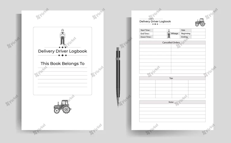 kdp interior log book / دفترچه تحویل خدمات، برگه یادداشت تحویل سفارش