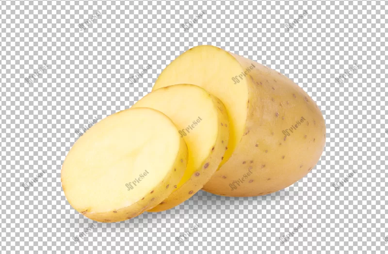 potato isolated alpha layer / سیب زمینی