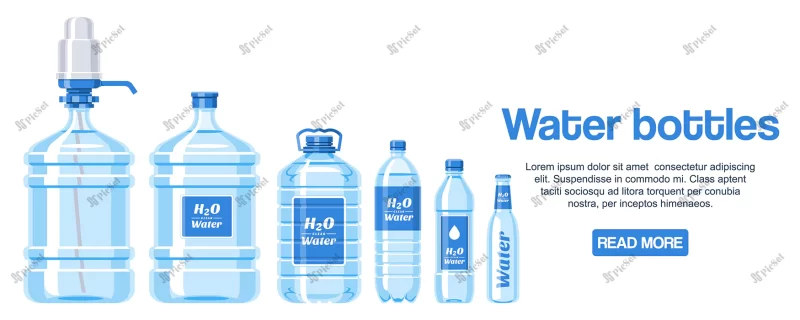 water bottles made plastic banner / بنر پلاستیکی از بطری های آب